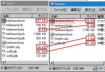 Release  Debug ̃TCŸႢ